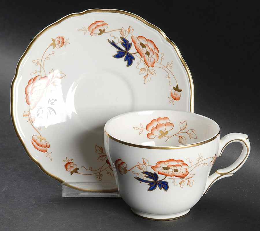 Clovelly Flat Cup & Saucer Set by Royal Tunstall-1
