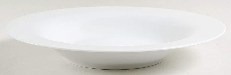 Moon White Large Rim Soup Bowl by Rosenthal - Continental-1