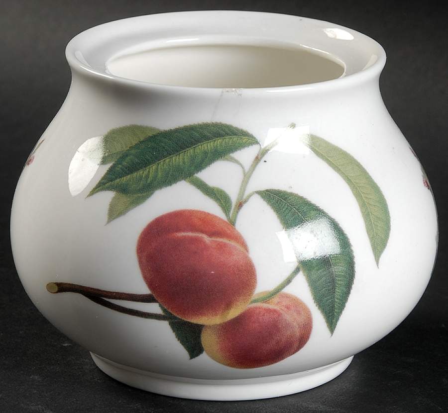Hooker's Fruit (Bone, Not Made in England) Sugar Bowl No Lid by Rosina-Queens-1