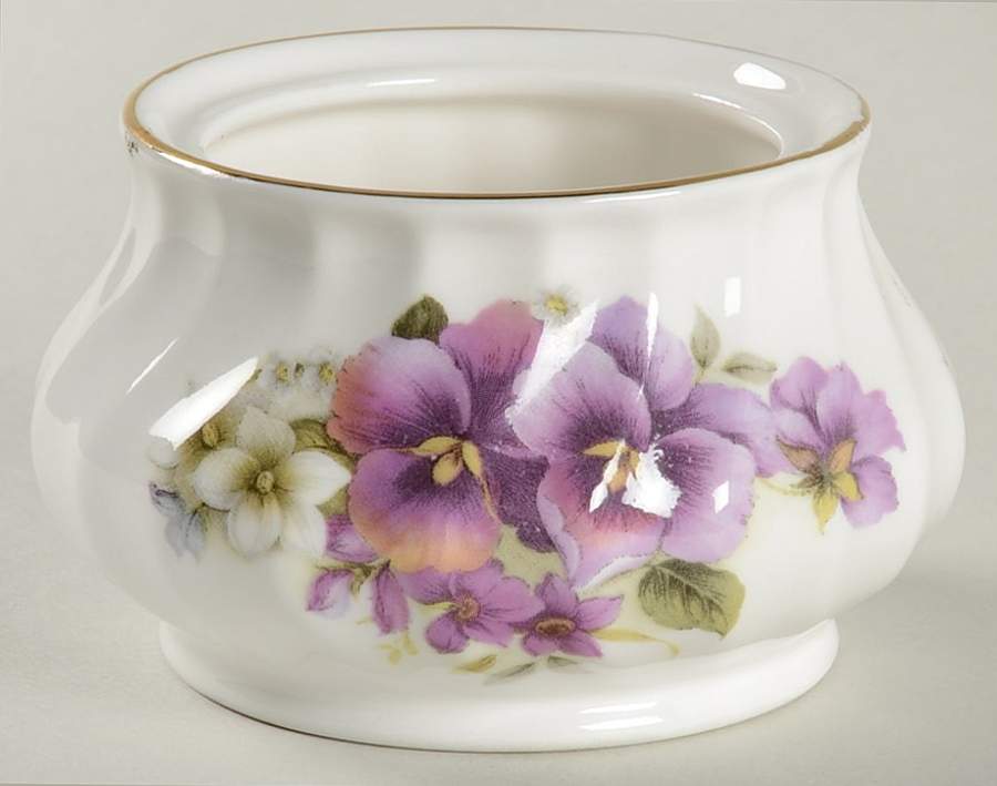 Pansy Mini Sugar Bowl No Lid by Royal Patrician-1