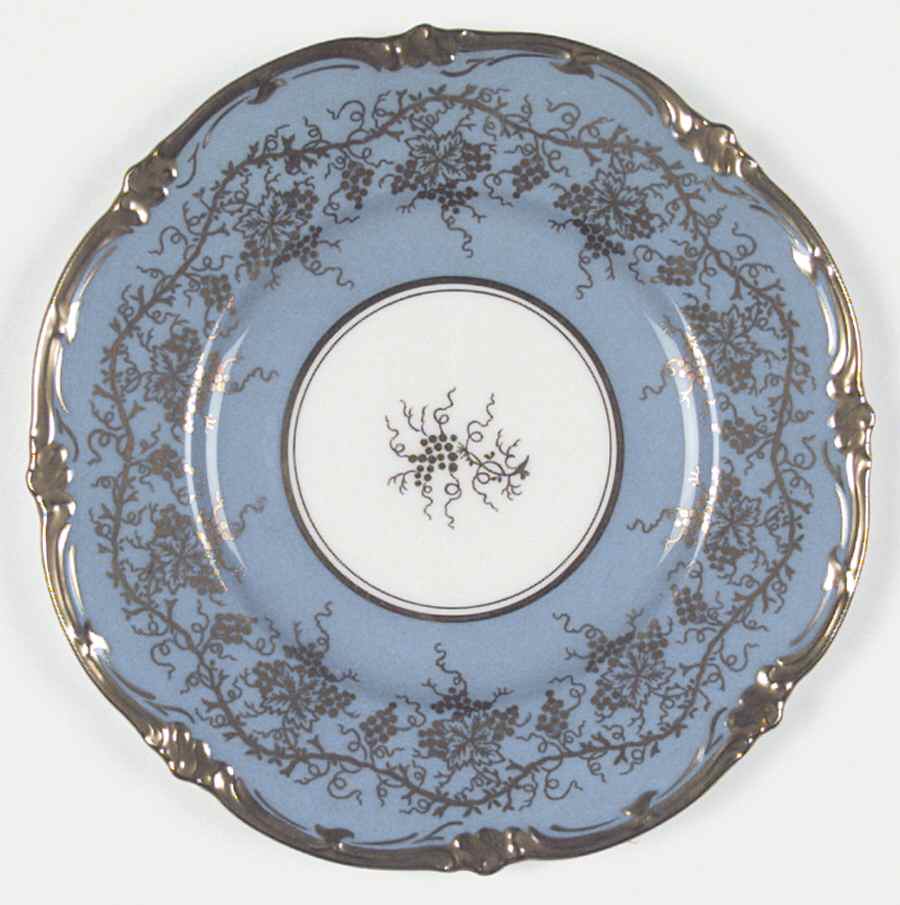 King's Plate Blue Salad Plate by Royal Cauldon-1
