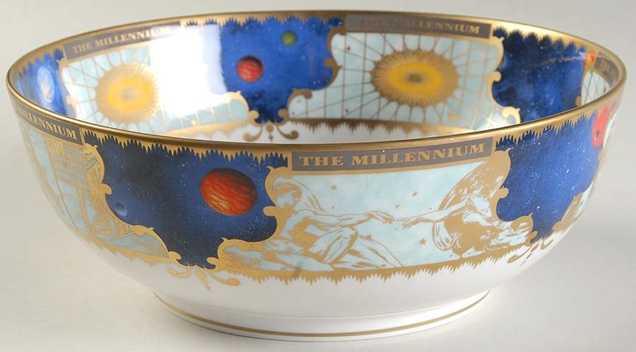 Millennium (Gold) Elgar Bowl by Royal Worcester-1