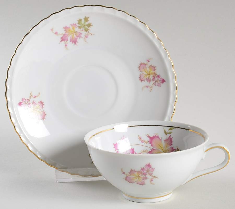 Royal Oak Footed Cup & Saucer Set by Royal Hanover-1