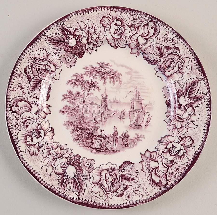 Safe Harbour Plum Mulberry Salad Plate by Royal Staffordshire-1