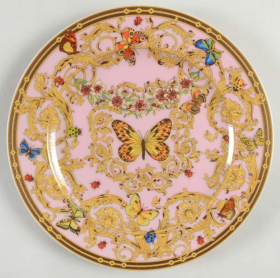 Le Jardin De Versace Salad Plate with 25th Anniversary Backstamp by Rosenthal - Continental-1