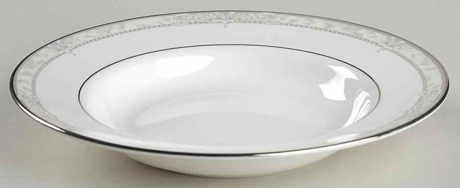 Naples Platinum Large Rim Soup Bowl by Royal Doulton-1