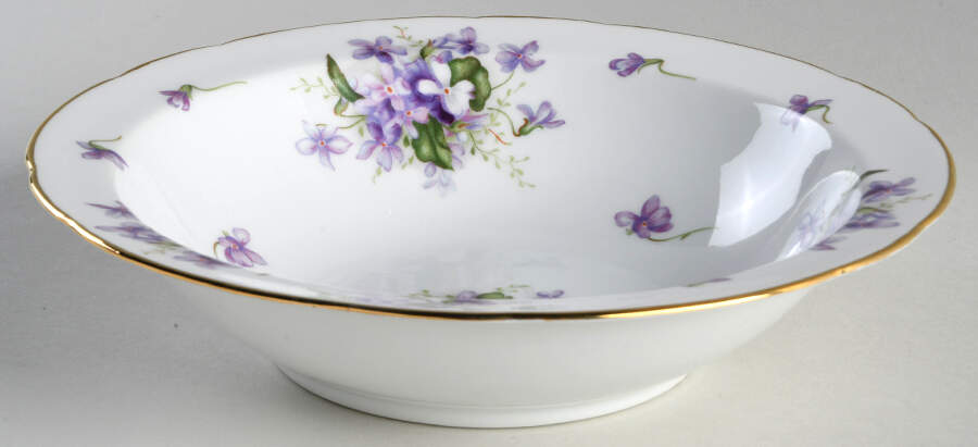 Spring Violets 9" Round Vegetable Bowl by Rossetti-1