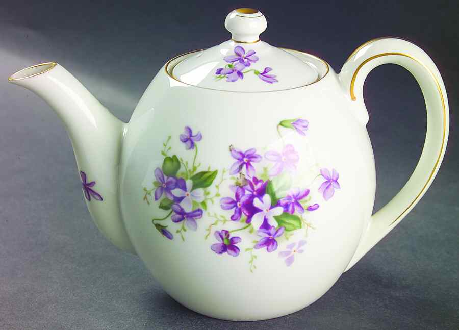 Spring Violets Small Teapot & Lid by Rossetti-1