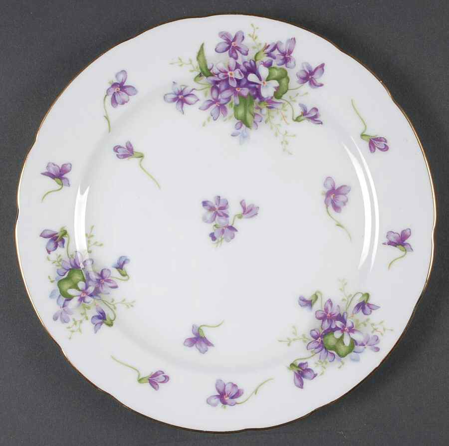 Spring Violets Salad Plate by Rossetti-1