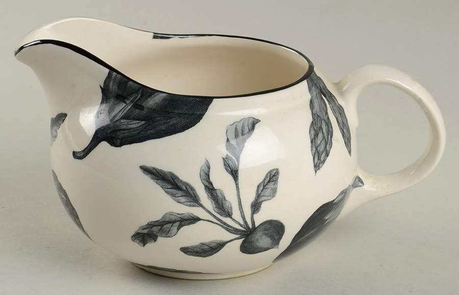 Toile De Legumes Black Creamer by Royal Stafford-1