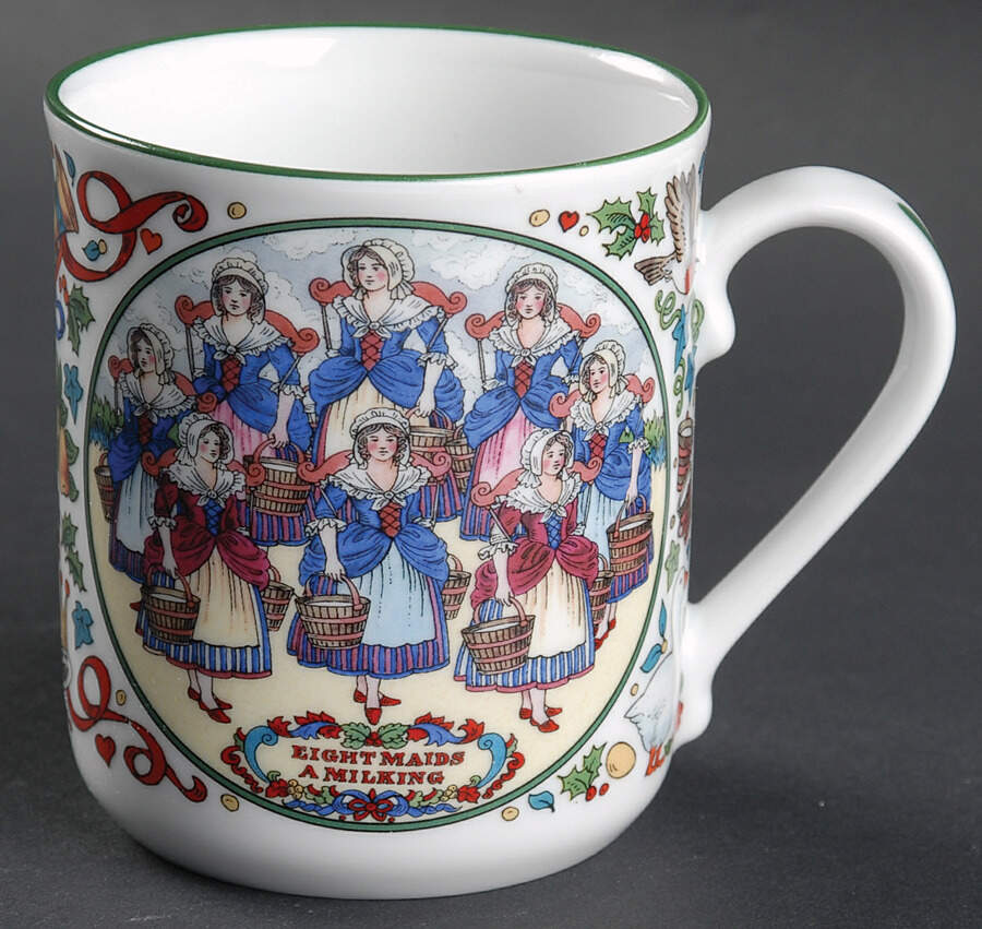 Twelve Days of Christmas Mug by Royal Worcester-1