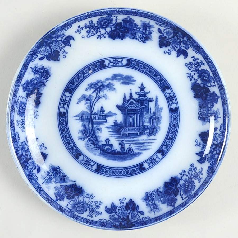Madras (Transferware, No Trim) Saucer by Royal Doulton-1