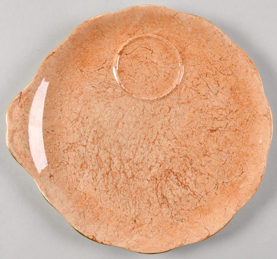 Gossamer Butterscotch Snack Plate by Royal Albert-1