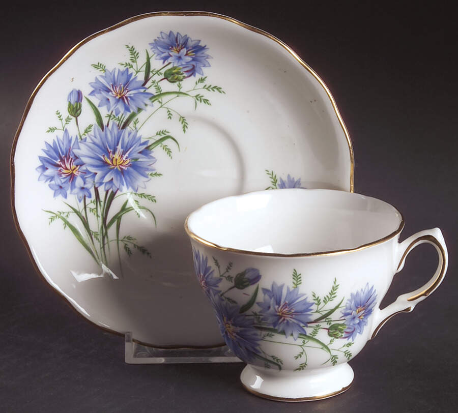 7513 Footed Cup & Saucer Set by Royal Vale-1