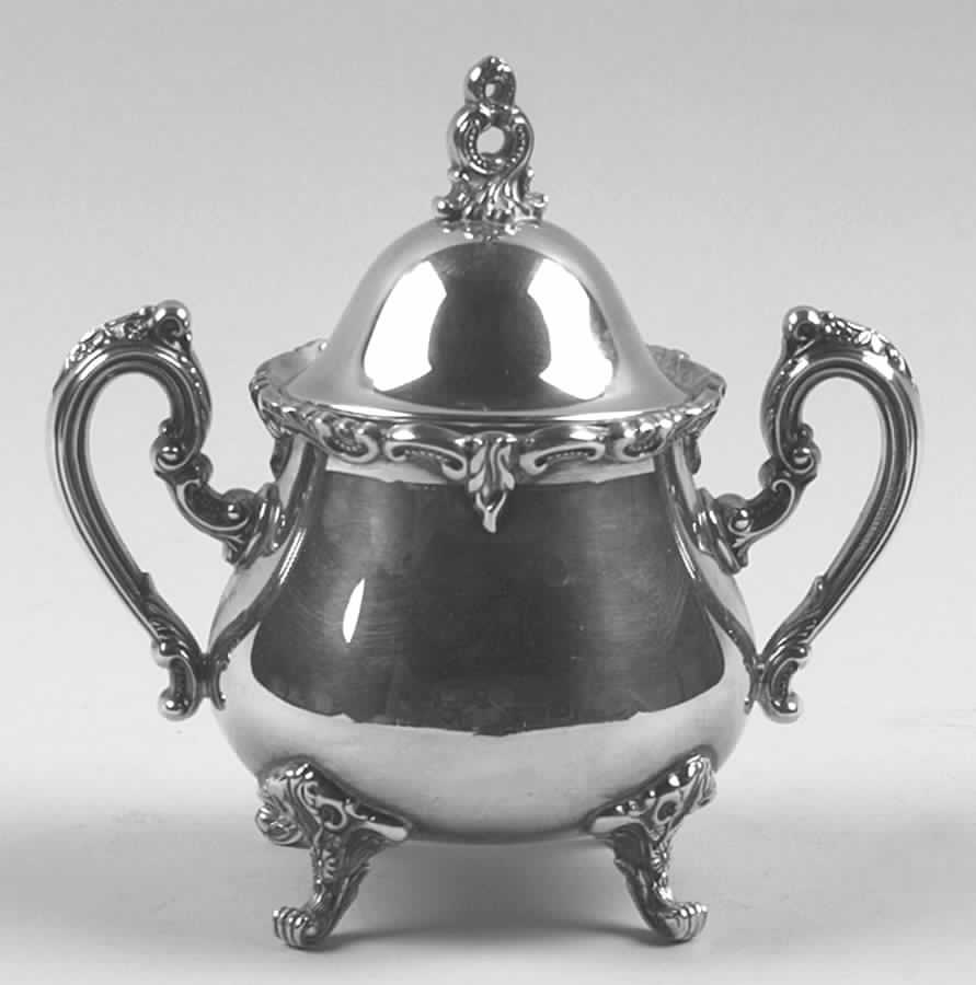 El Greco (Silverplate, Hollowware) Sugar Bowl & Lid by Reed & Barton-1