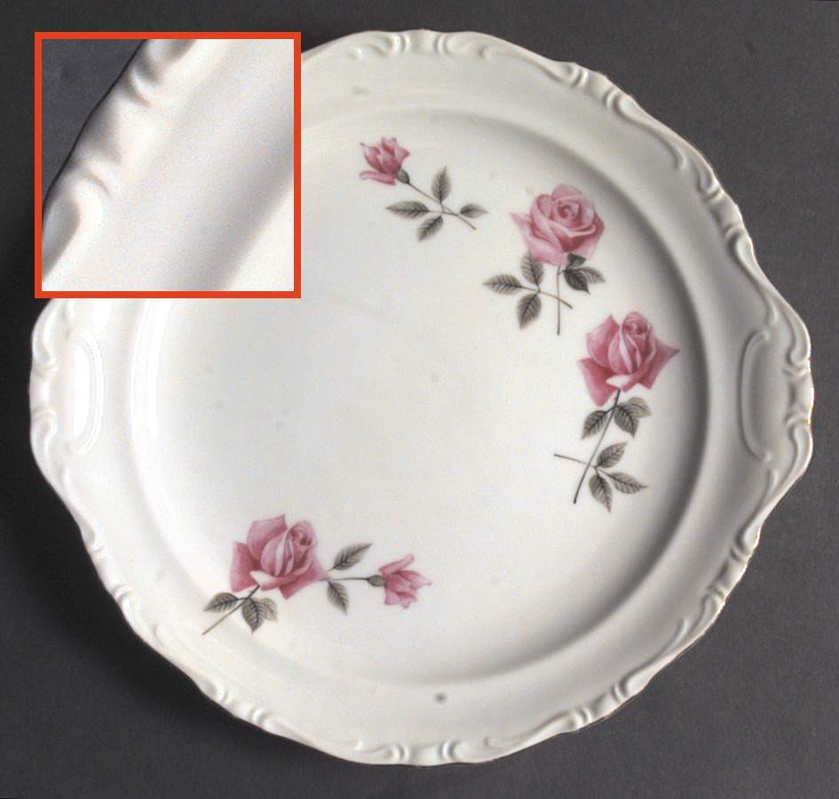 Rose Marie (Scalloped) Handled Cake Plate by Royal Tiara-1