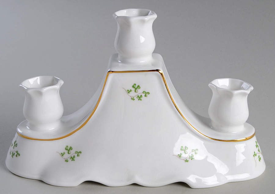 Trellis Shamrock Giftware 3 Light Candelabra by Royal Tara-1