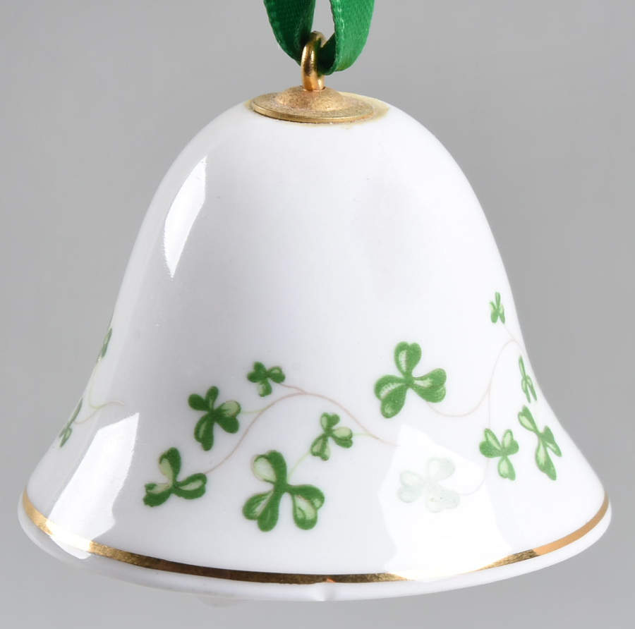 Trellis Shamrock Giftware Miniature Bell by Royal Tara-1
