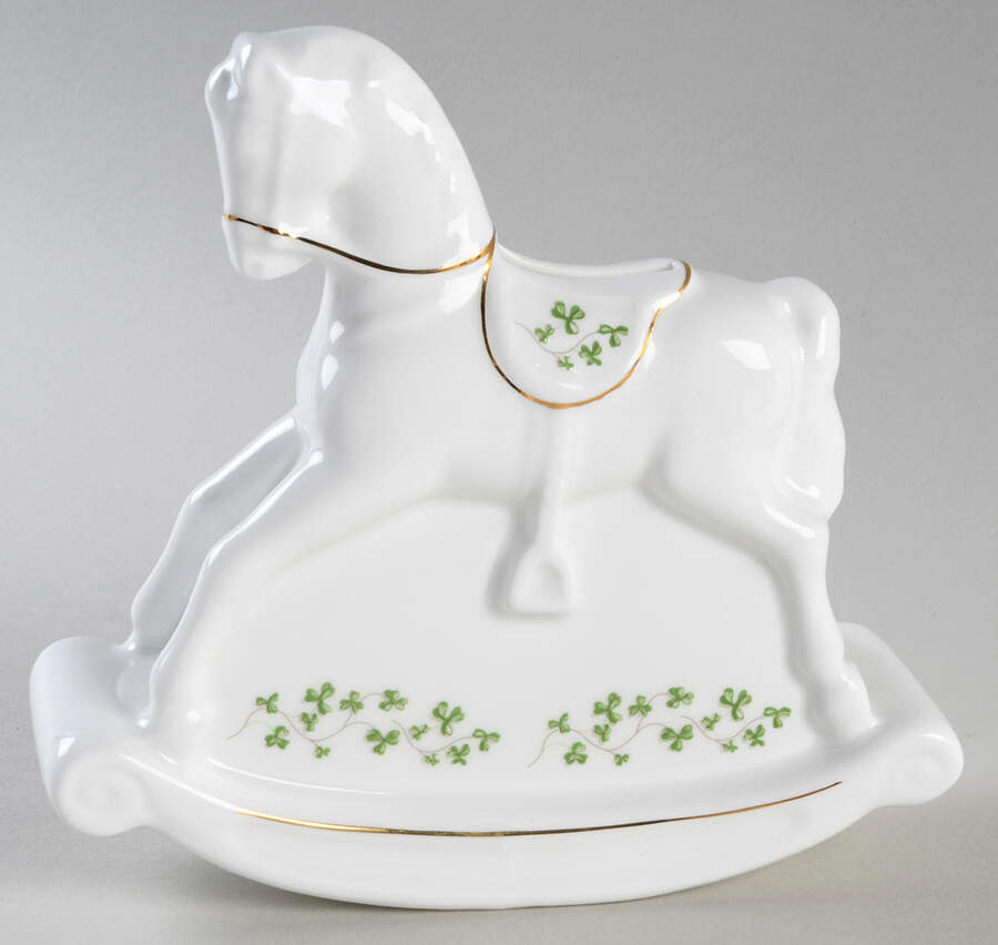 Trellis Shamrock Giftware Figural Bank by Royal Tara-1