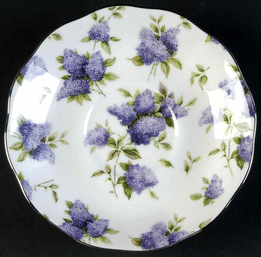 Lilac Lane Platinum Saucer by Royal Albert-1