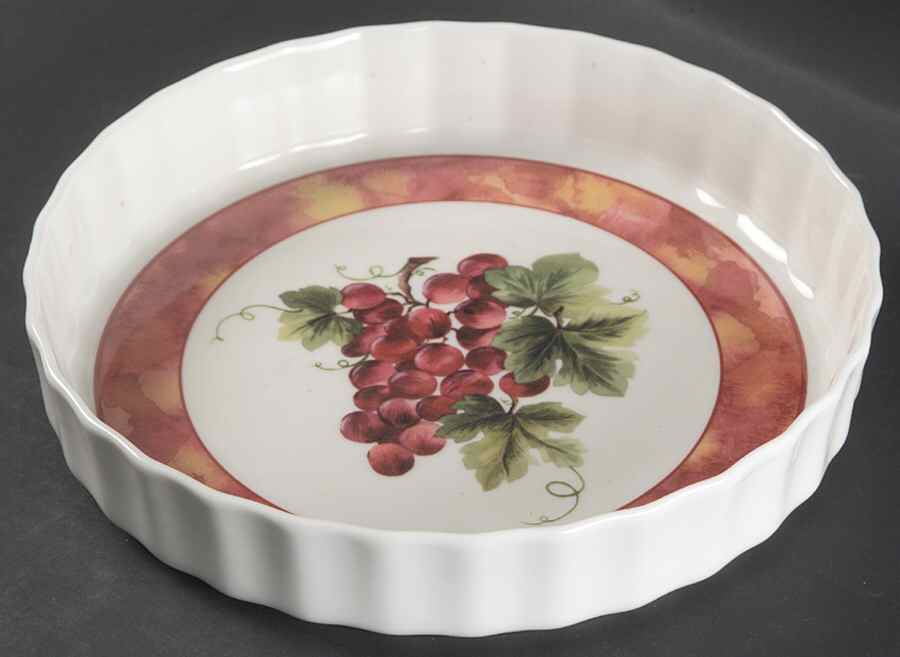 Vintage Grape 8" Quiche by Royal Doulton-1
