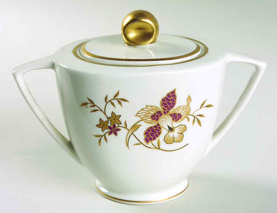 Mandarin Sugar Bowl & Lid by Royal Jackson-1