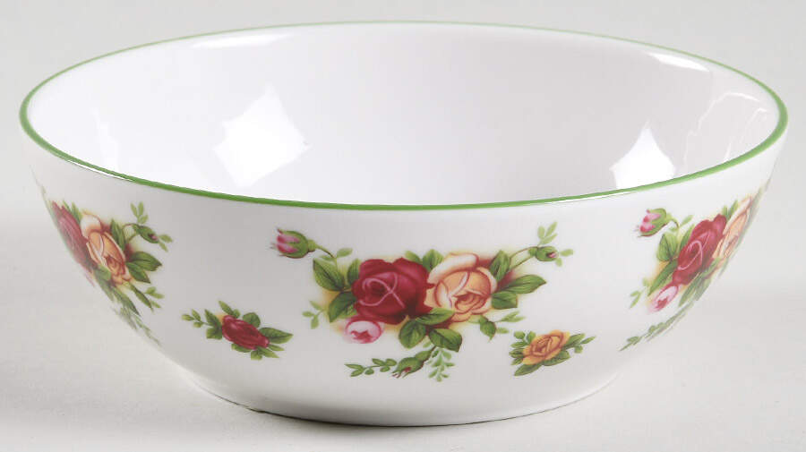 Old Country Roses White (Green Trim) 6" All Purpose Bowl by Royal Albert-1