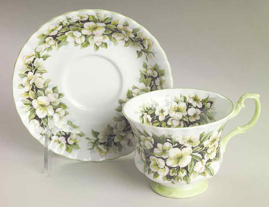 Fragrance Series Footed Cup & Saucer Set by Royal Albert-1