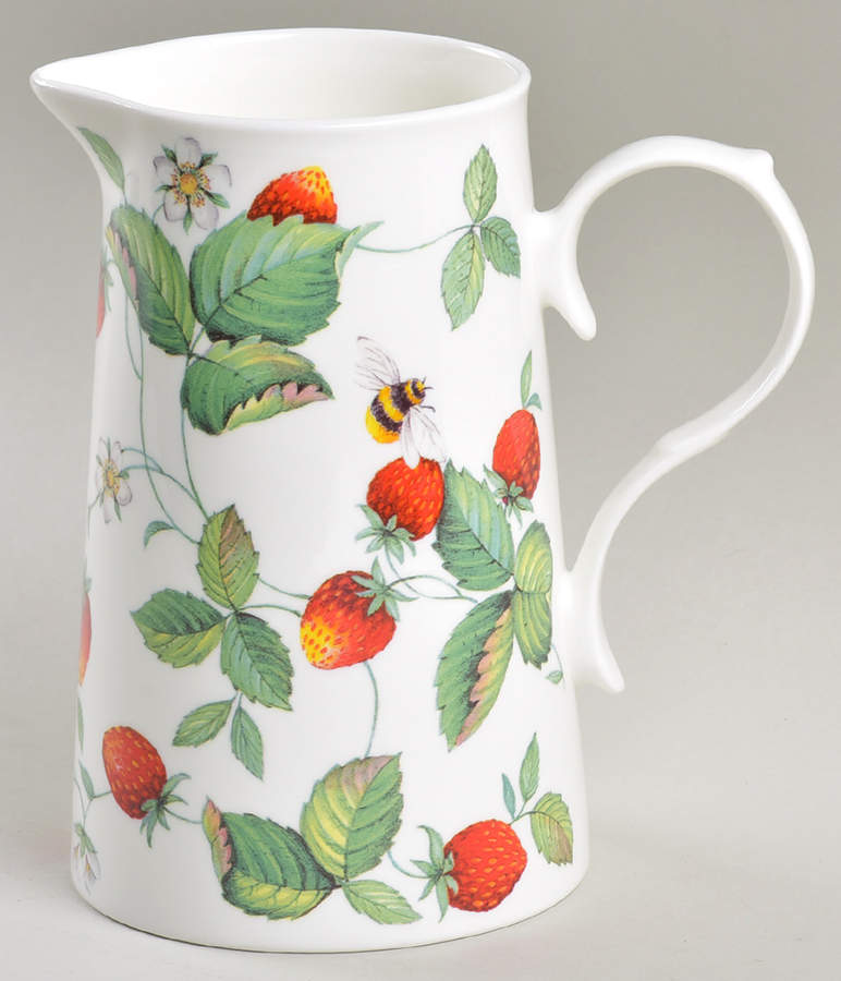 Alpine Strawberry Large Jug by Roy Kirkham-1