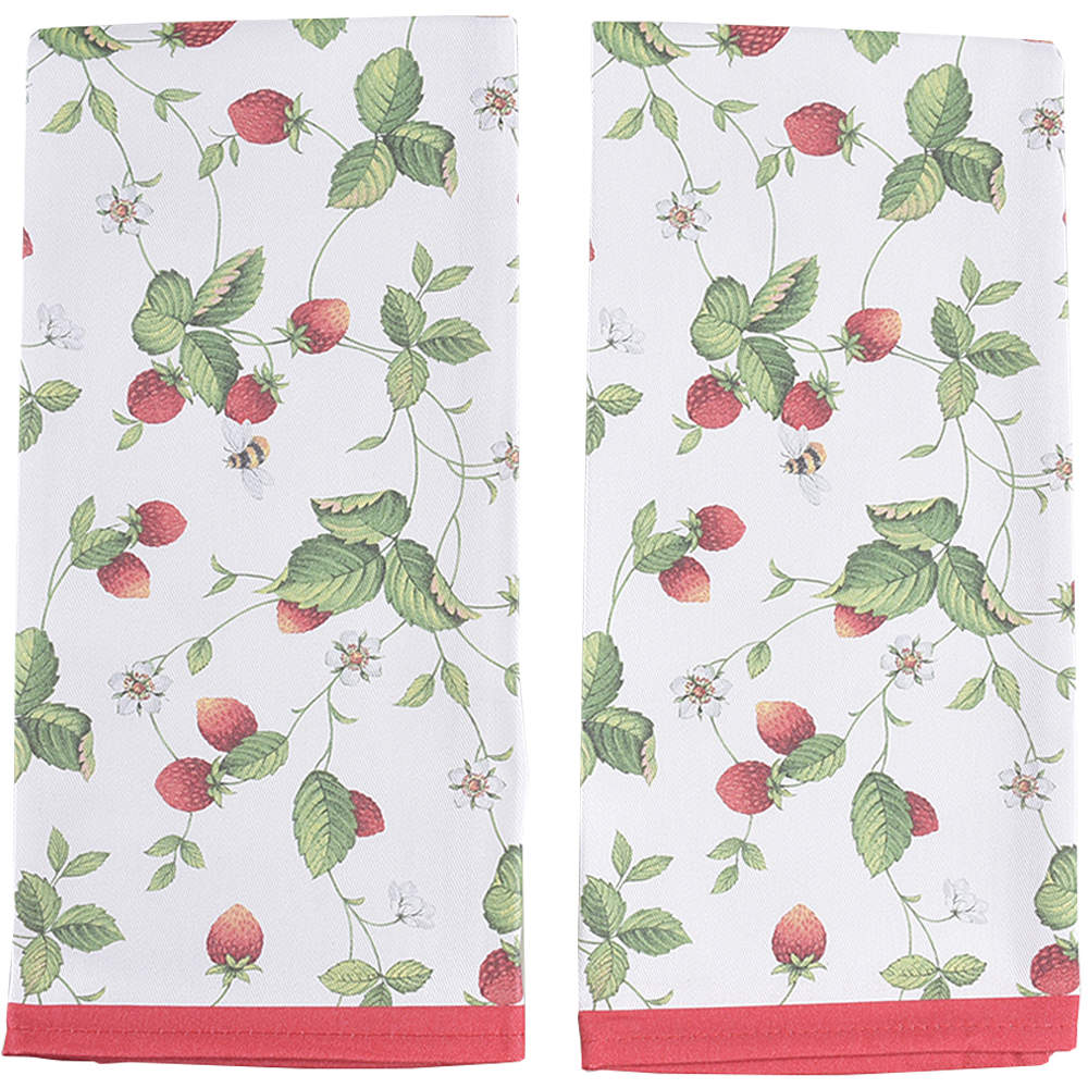 Alpine Strawberry (Set of 2) Tea Towels by Roy Kirkham-1