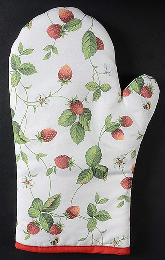 Alpine Strawberry Cloth Oven Mitt by Roy Kirkham-1