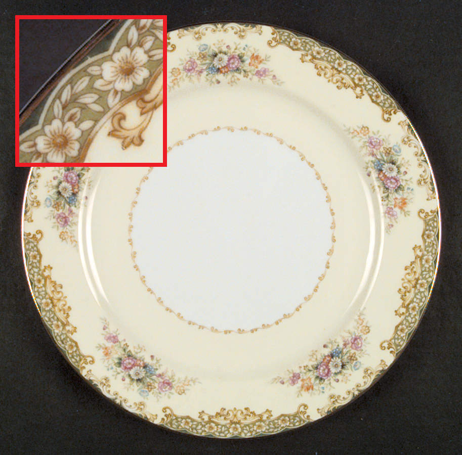 RO11 Dinner Plate by Rose (Japan)-1