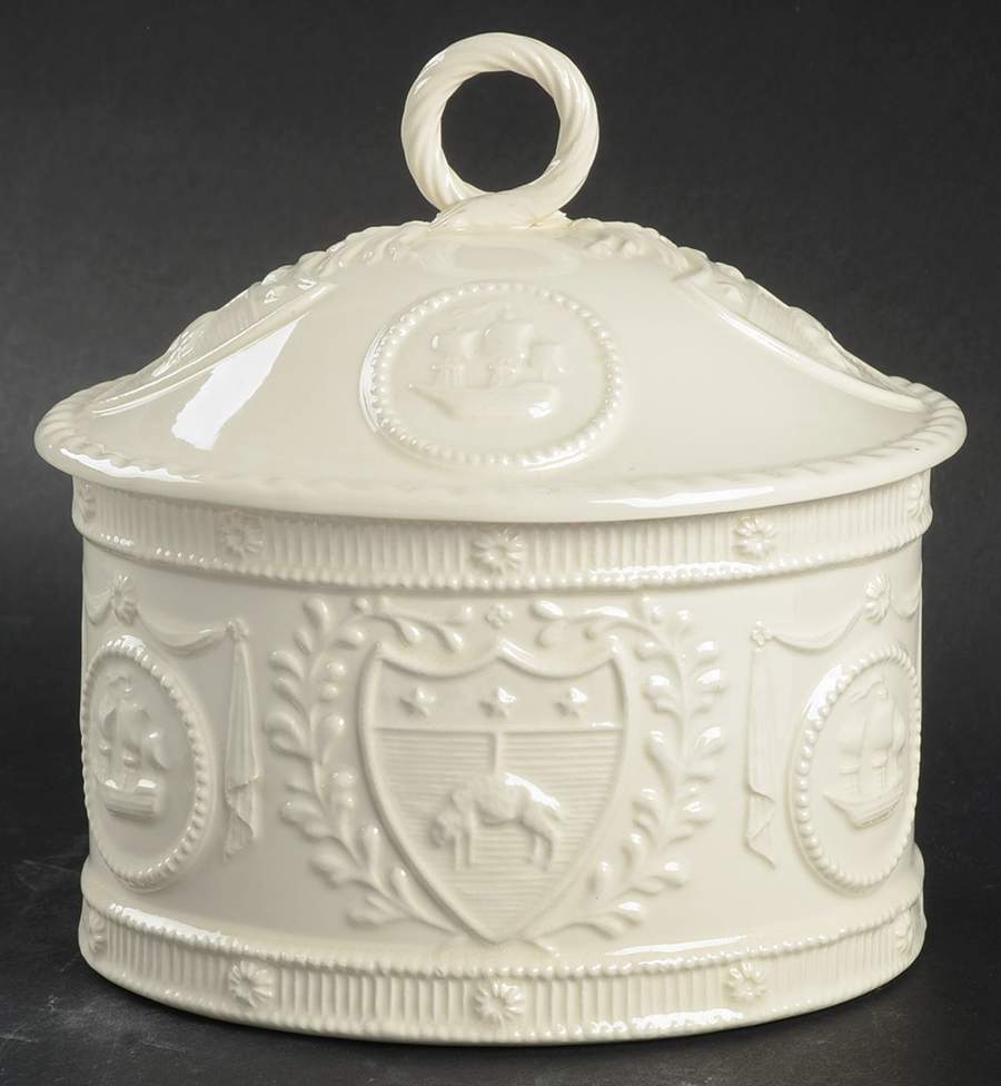 Occasions Tobacco Jar & Lid by Royal Creamware-1