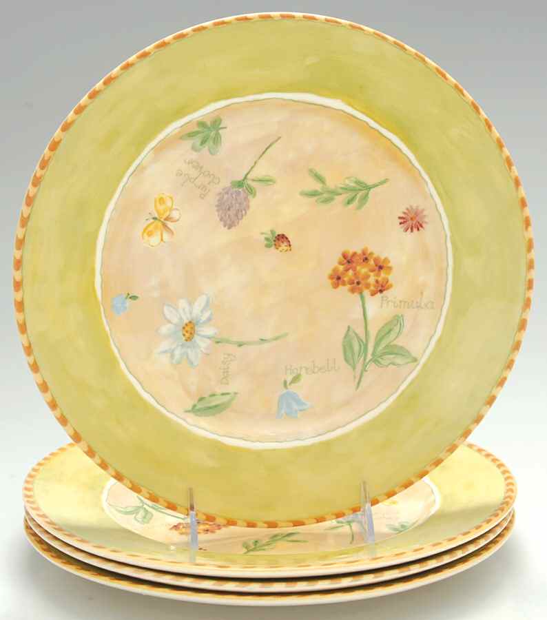 Gardener's Journal Dinner Plate - Set of 4 by Royal Stafford-1