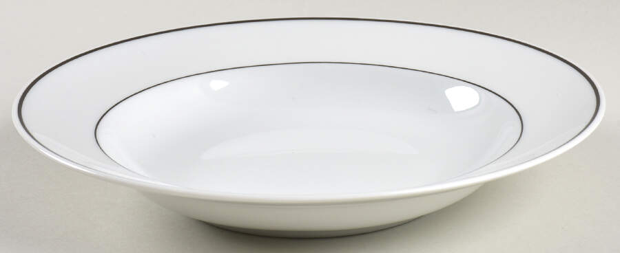 R6L1 Black Rim Soup Bowl by Royal Limoges-1