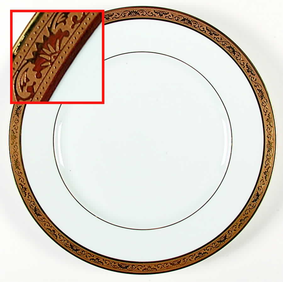 Ambassador Gold (White) Dinner Plate by Raynaud-1
