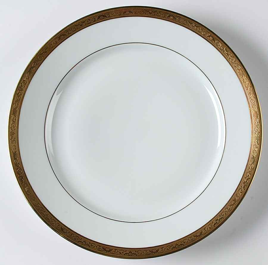 Ambassador Gold (White) Service Plate (Charger) by Raynaud-1