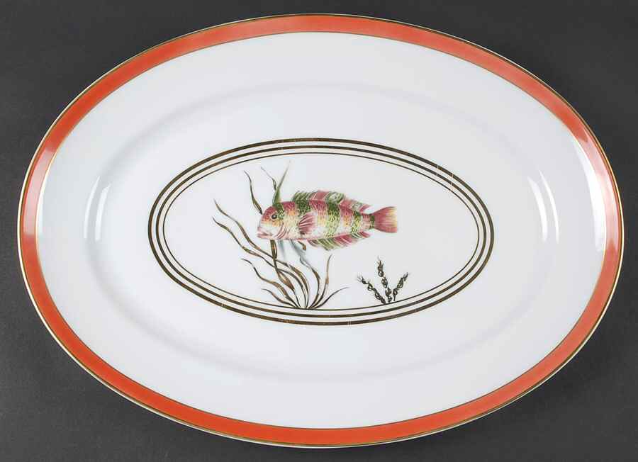 Cristobal 16" Oval Serving Platter by Raynaud-1