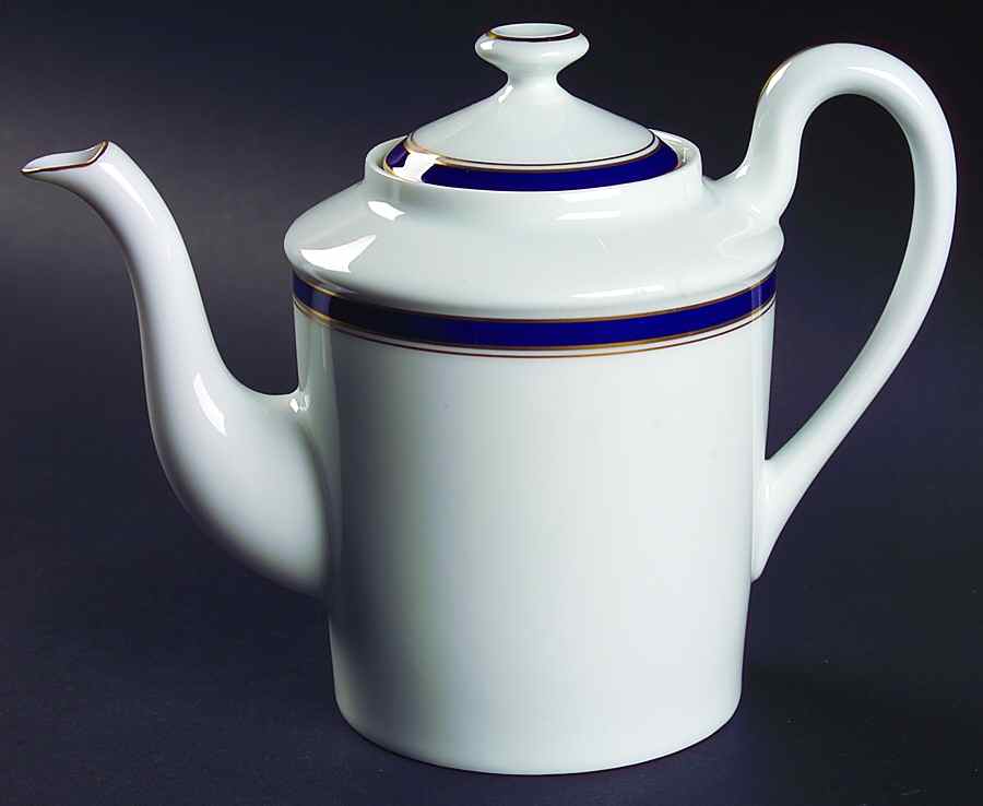 Diplomat Blue Coffee Pot & Lid by Raynaud-1