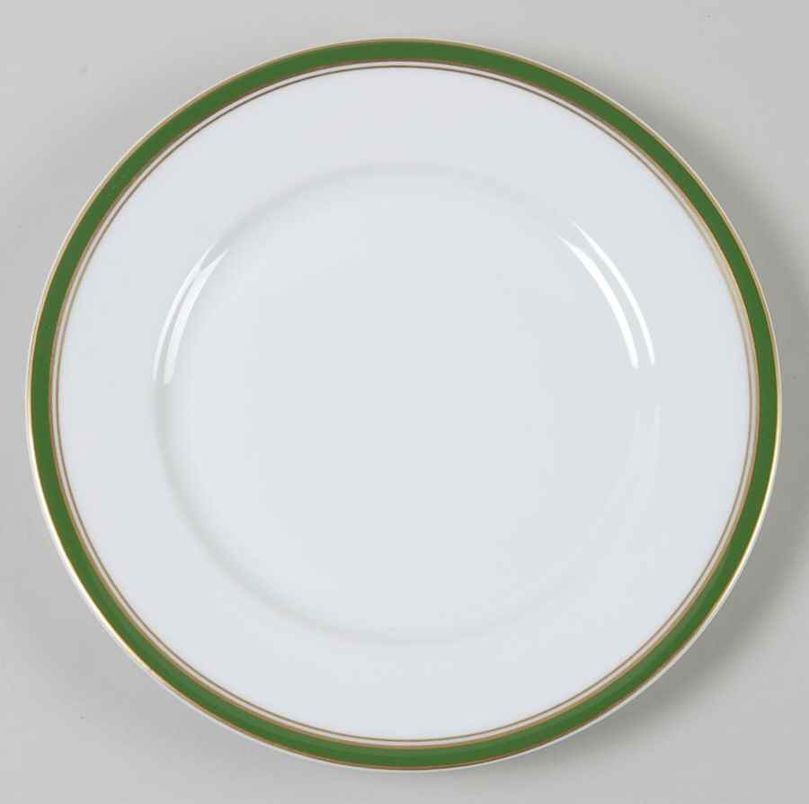 Diplomat Green Dessert Luncheon Plate by Raynaud-1