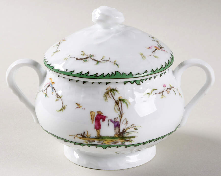 Si Kiang Sugar Bowl & Lid by Raynaud-1