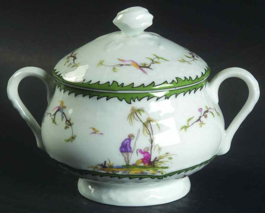 Si Kiang Sugar Bowl & Lid by Raynaud-1