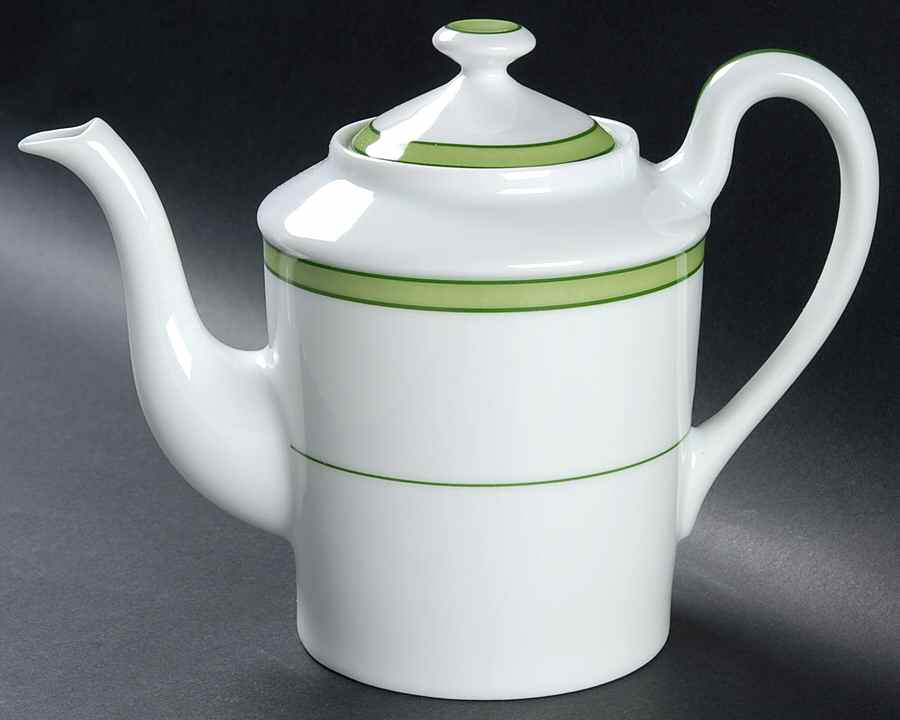 Tropic Green (No Monogram) Coffee Pot & Lid by Raynaud-1