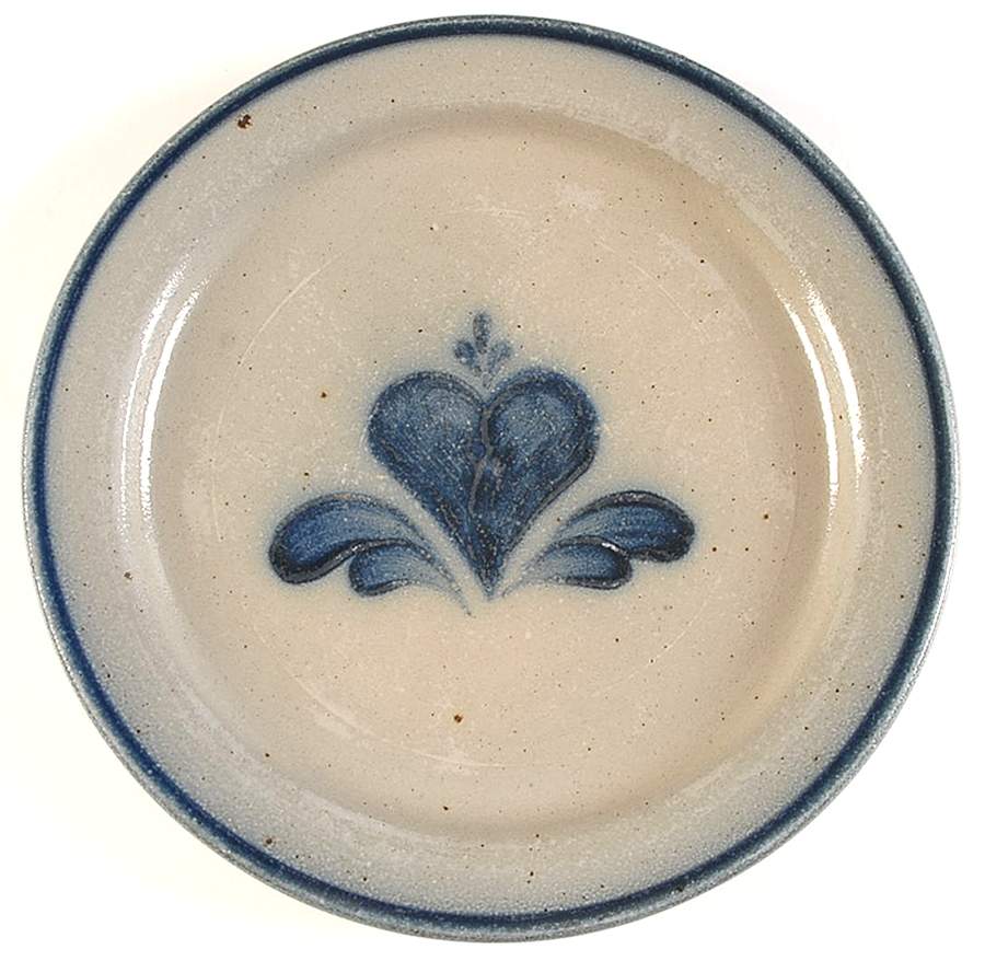 Heart Dinner Plate by Rowe Pottery-1