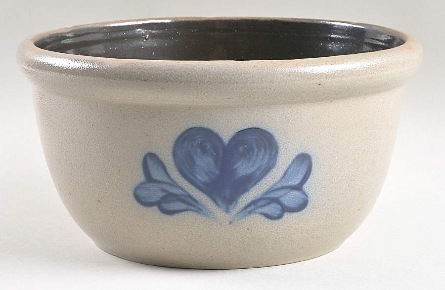 Heart 9" Mixing Bowl by Rowe Pottery-1