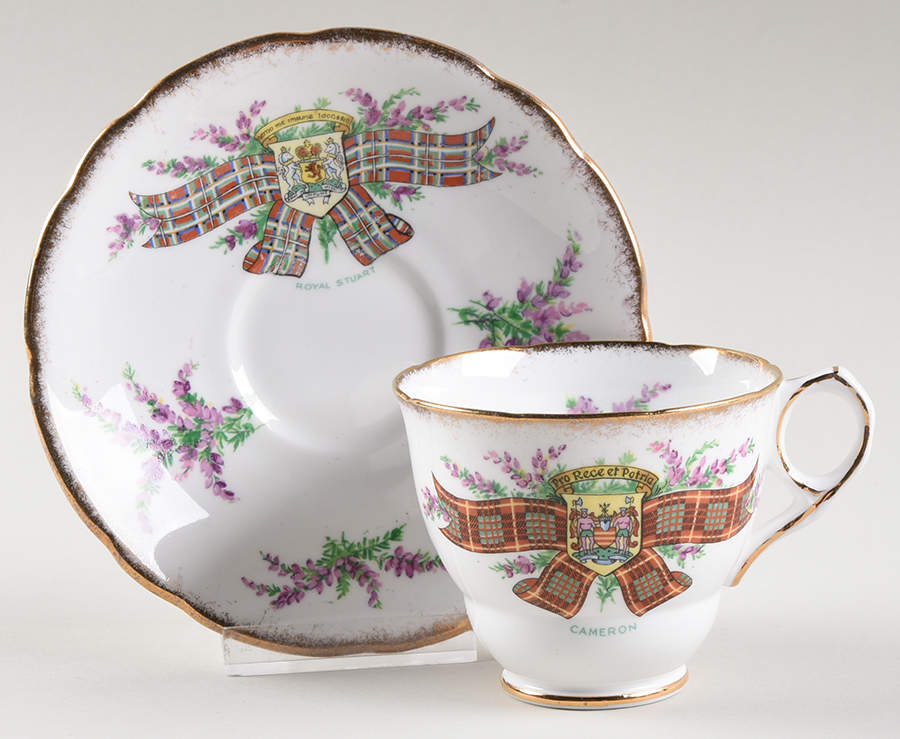 Tartan Series Footed Cup & Saucer Set by Royal Stafford-1