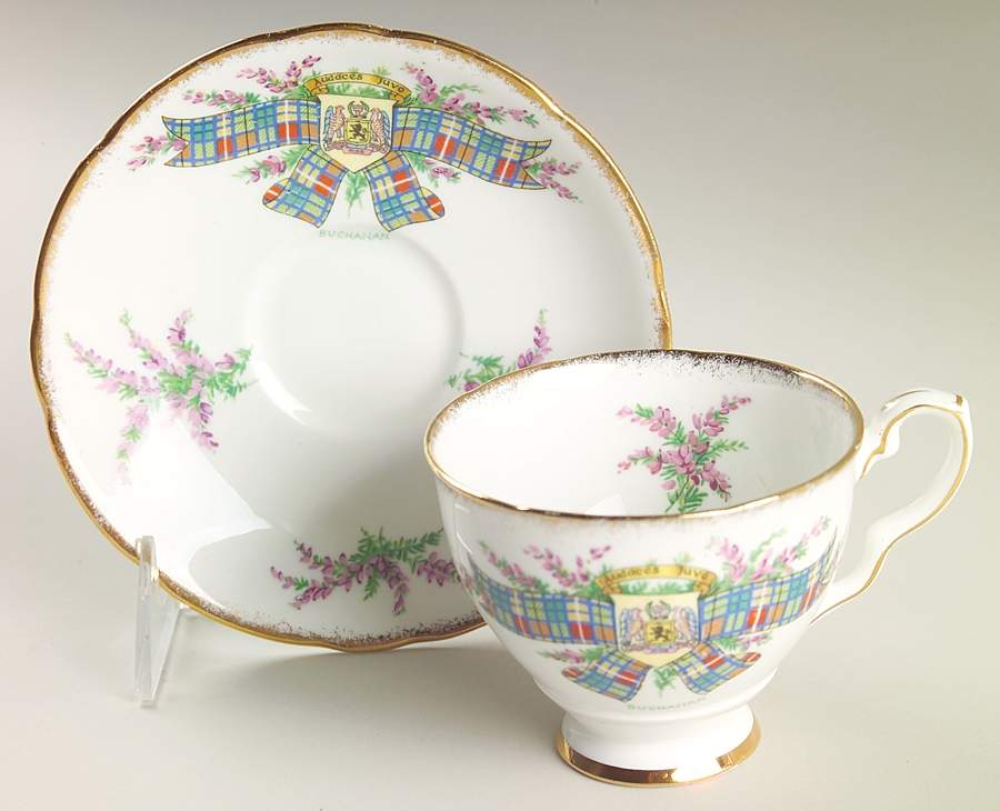 Tartan Series Footed Cup & Saucer Set by Royal Stafford-1