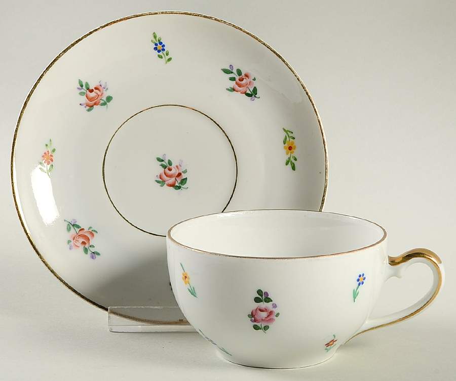 RIB9 Flat Cup & Saucer Set by Rieber-1