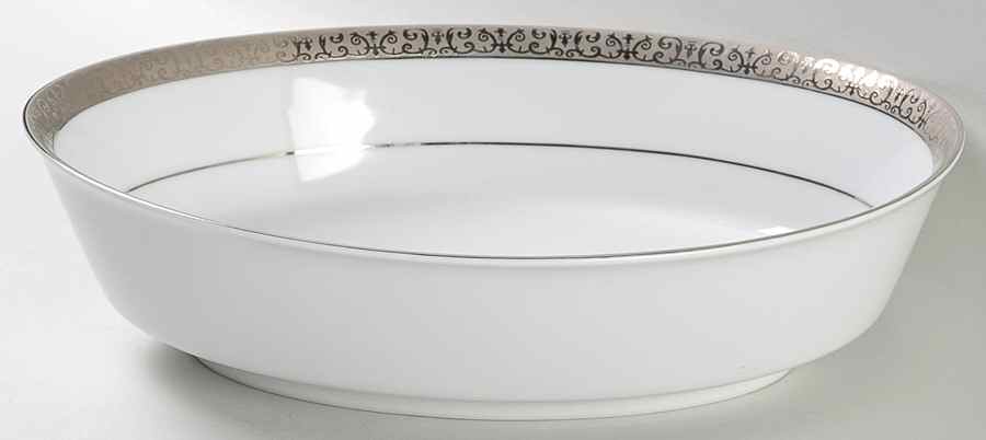 Platinum Buffet 9" Oval Vegetable Bowl by Royal Gallery-1