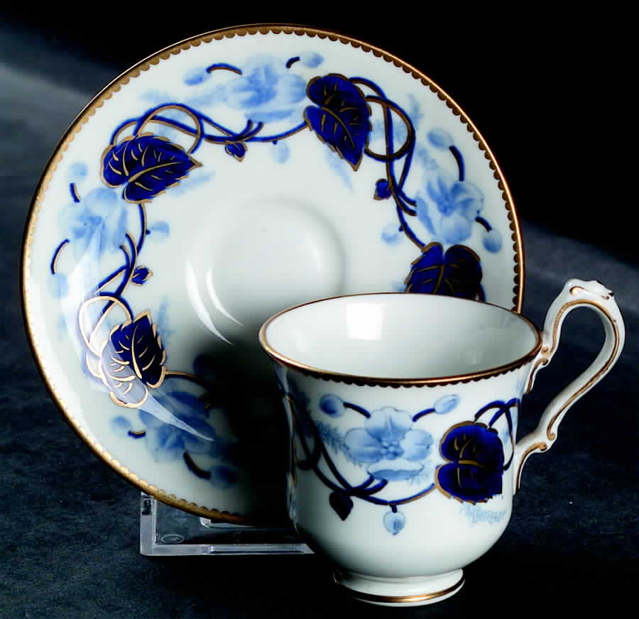 5334 Footed Demitasse Cup & Saucer Set by Royal Cauldon-1